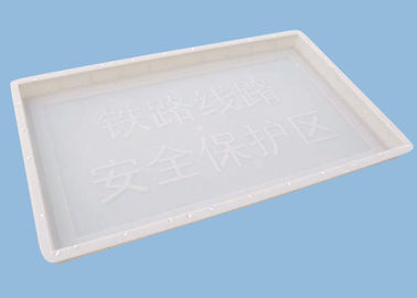 Cina Plastik Beton Blok Cetakan Untuk Membuat Tumpukan Peringatan Tahan Lama 100 * 60 * 6 cm pemasok